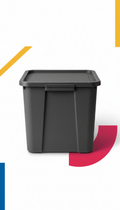 Practical charcoal multipurpose storage bin