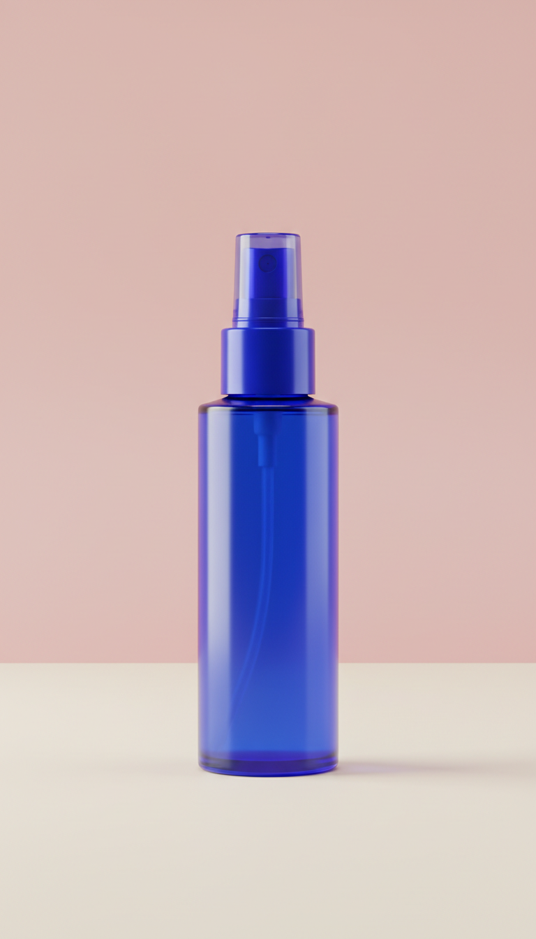 Vivid Blue Hydrating Facial Mist Spray Bottle