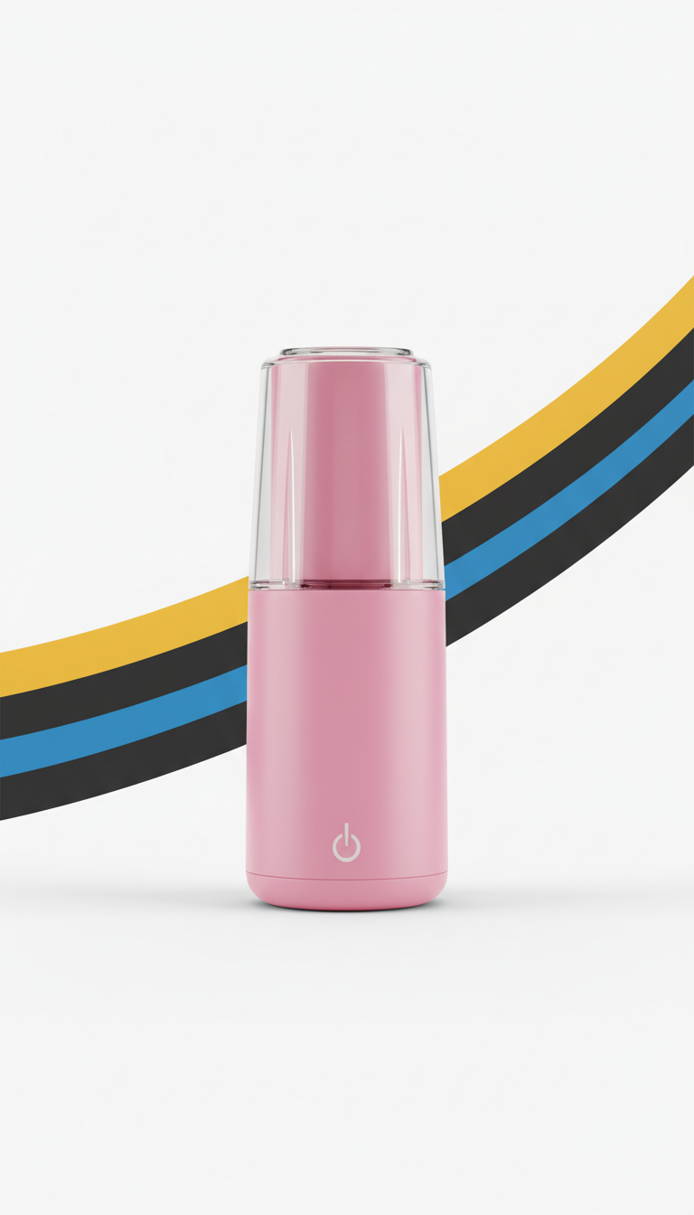 Pulse pink portable blender